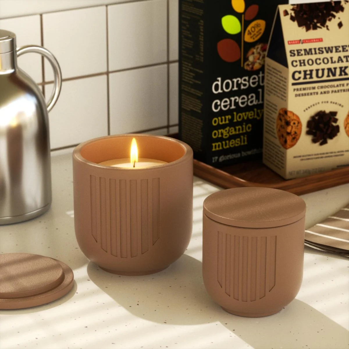 Serene Tidefall Candle Jar Candle Refill Silicone Mold Collection - Image 4