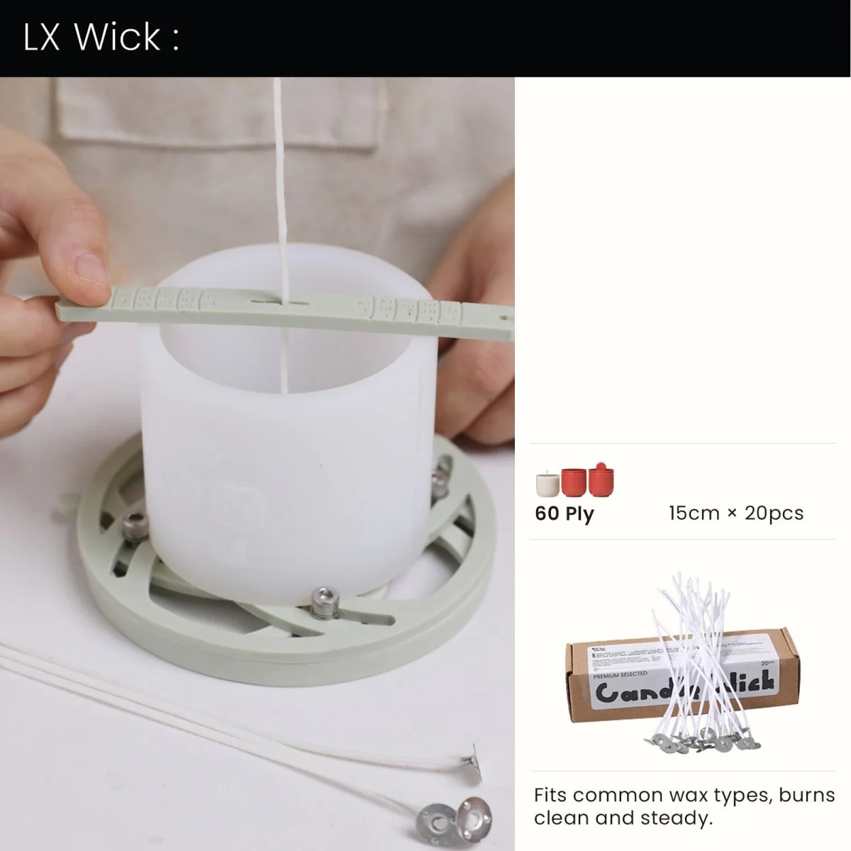 Flowing Twilight Candle Jar Candle Refill Silicone Mold Collection - Image 17