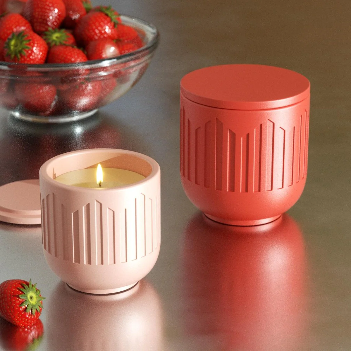 Flowing Twilight Candle Jar Candle Refill Silicone Mold Collection - Image 4