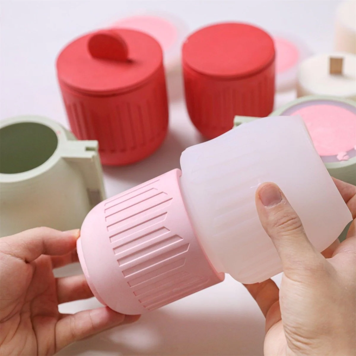 Flowing Twilight Candle Jar Candle Refill Silicone Mold Collection - Image 5