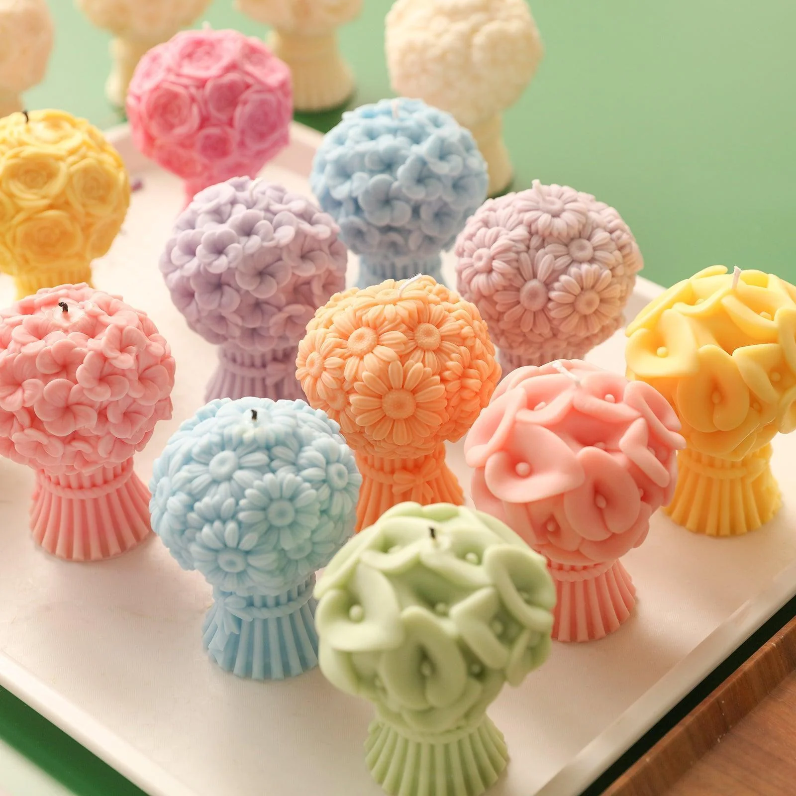 Bouquet Flourishing Candle Silicone Mold Collection - Image 4