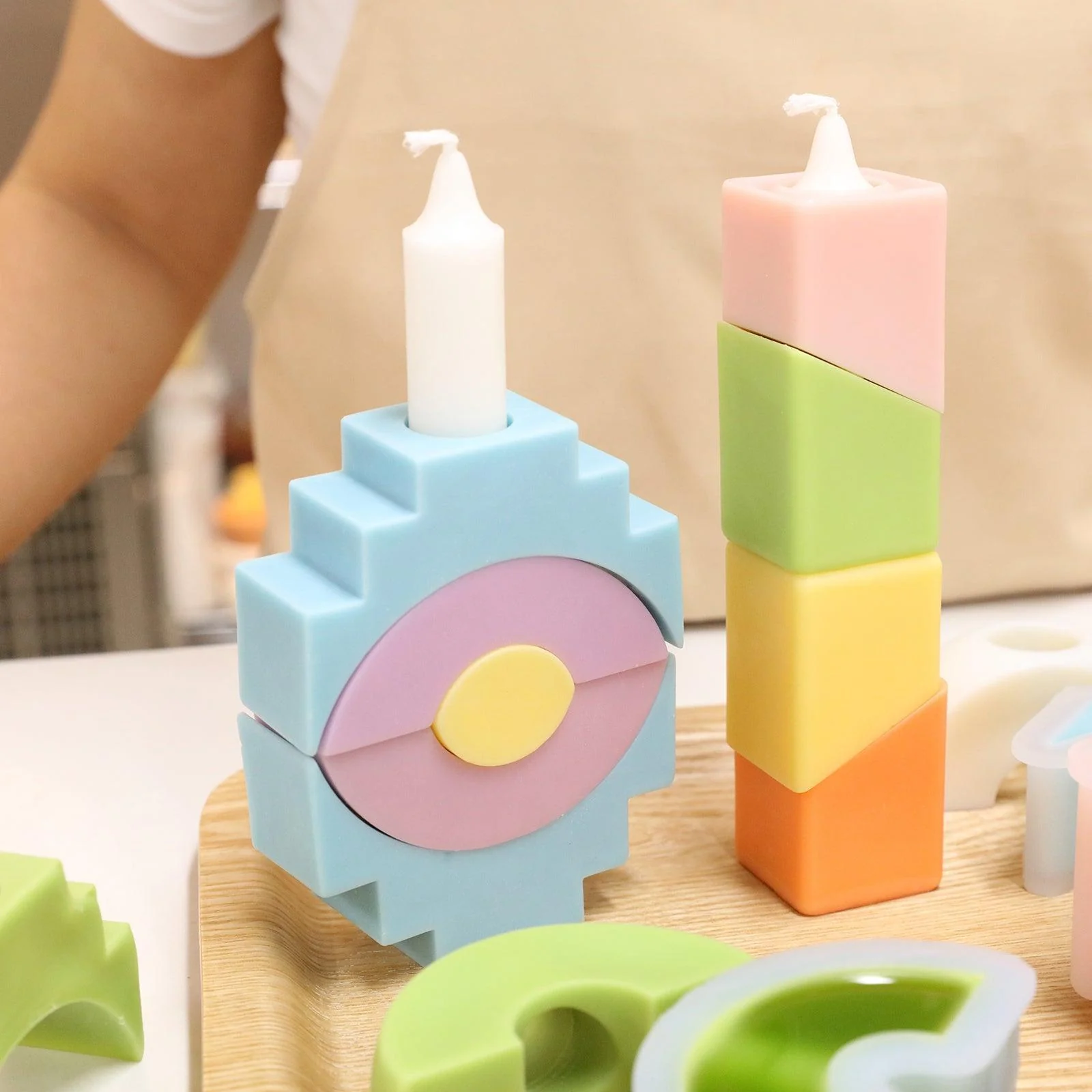 Aneliya × Boowan Nicole | Eye shape - Stackable Modular Candle Silicone Mold - Image 7