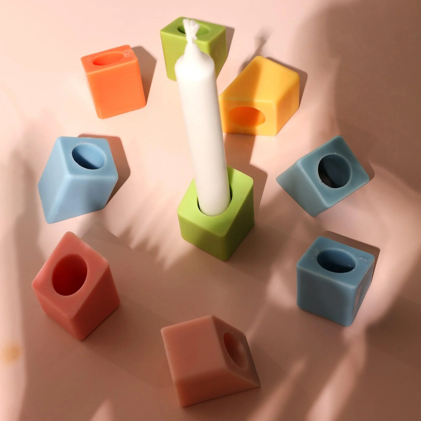 Aneliya × Boowan Nicole | Cube shape - Stackable Modular Candle Silicone Mold - Image 6