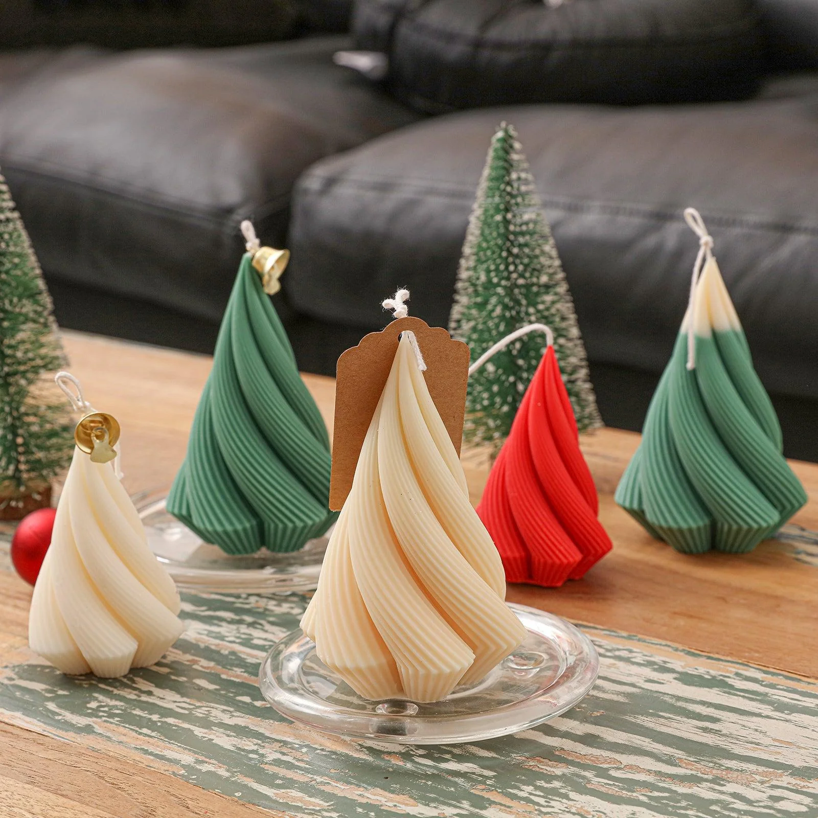 Spiral Christmas Tree Candle Silicone Mold - Image 5