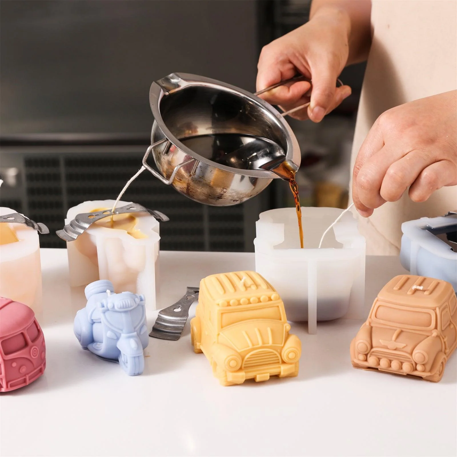 Vehicle-shaped Candle Collection Silicone Mold - Image 3
