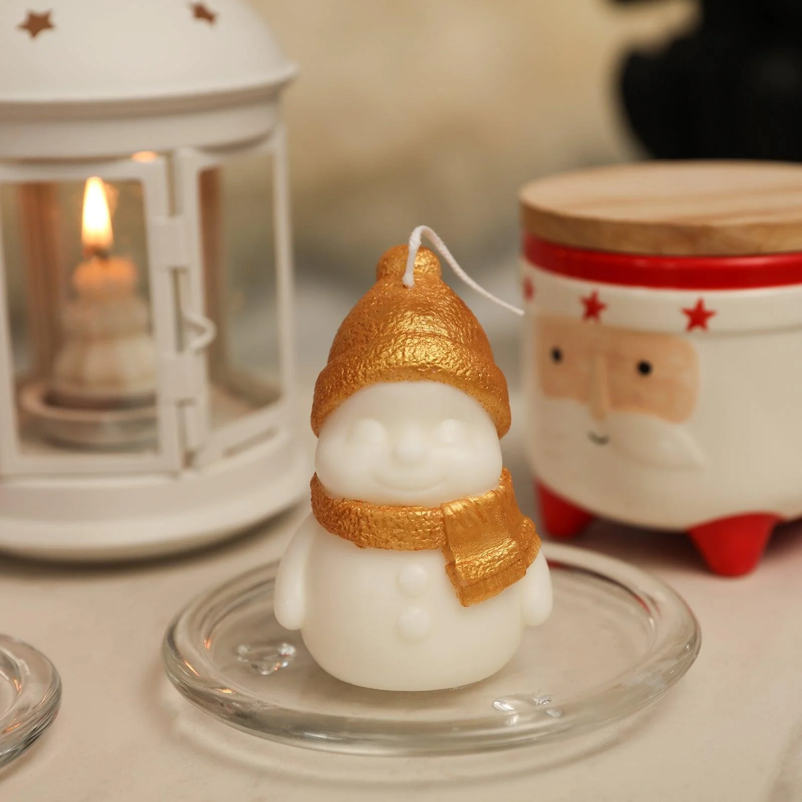 Smiling Snowman Candle Silicone Mold - Image 5