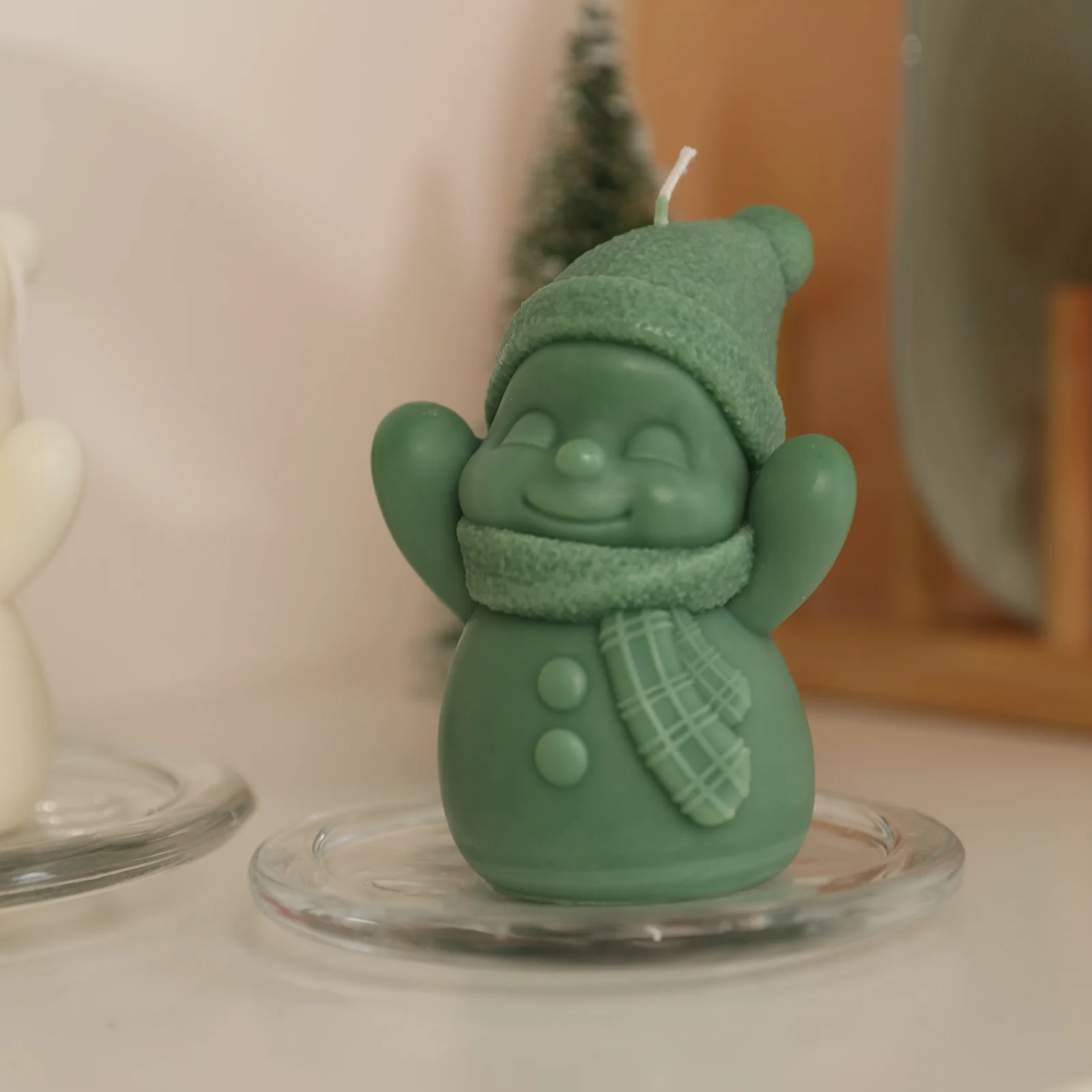Cheering Snowman Candle Silicone Mold - Image 4