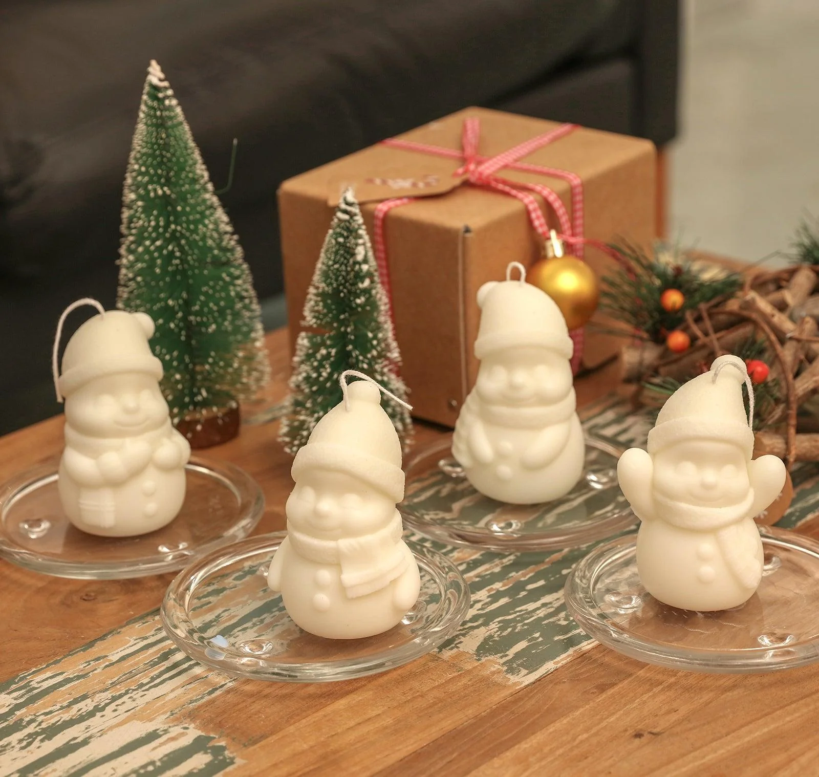 Cheering Snowman Candle Silicone Mold - Image 6
