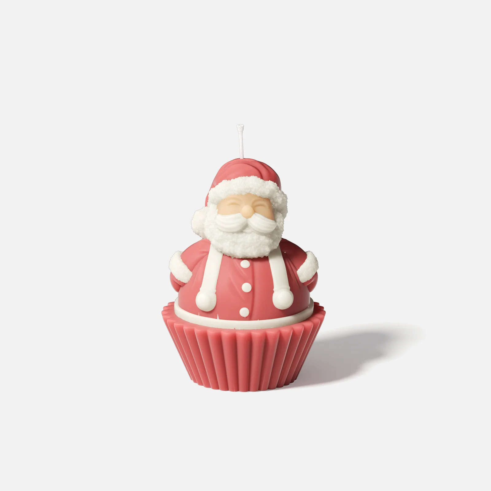 Santa Claus Cupcake Candle Silicone Mold