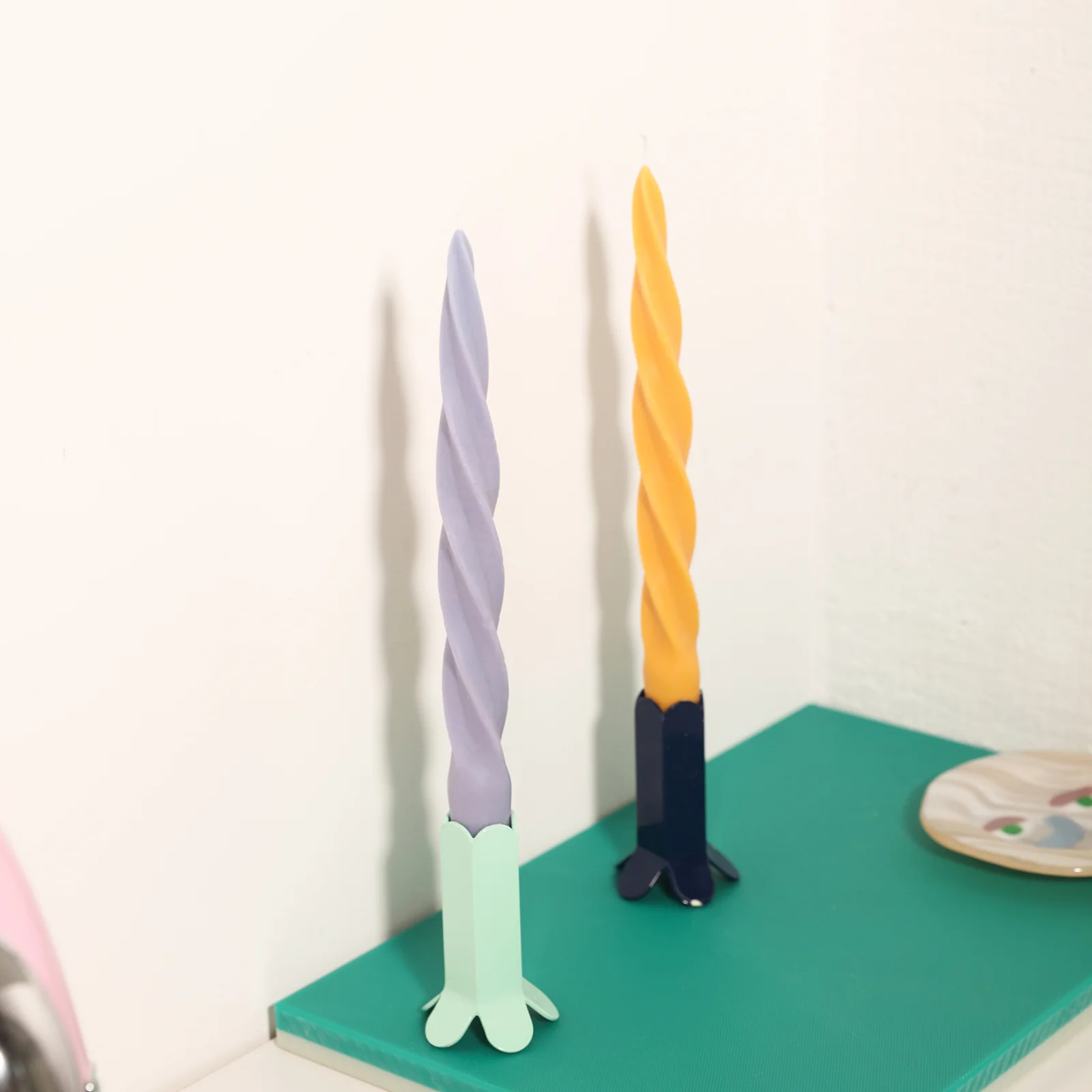 Modern Spiral Taper Candle Silicone Mold - Image 4