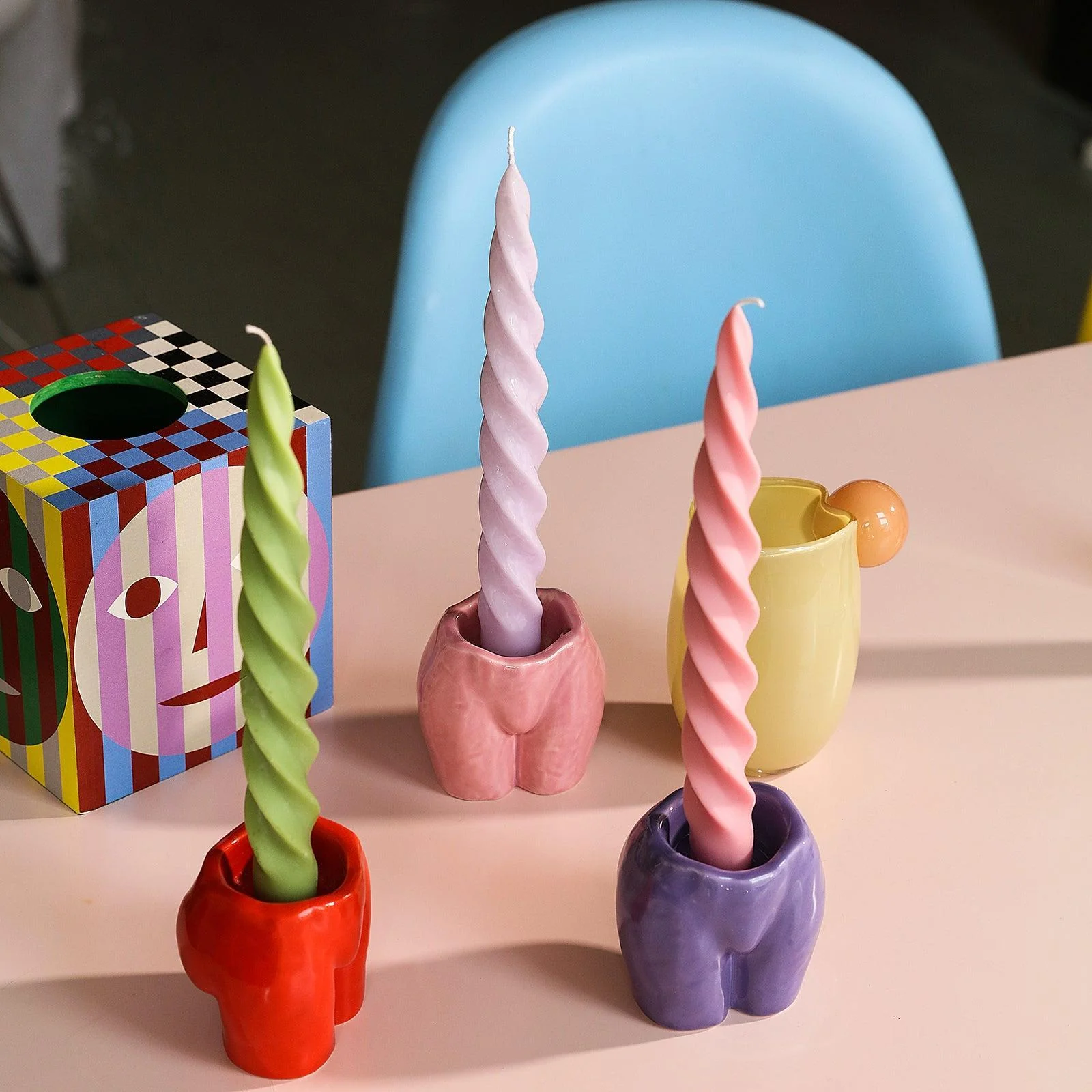 Moder Spiral Taper Candle Silicone Mold - Image 4