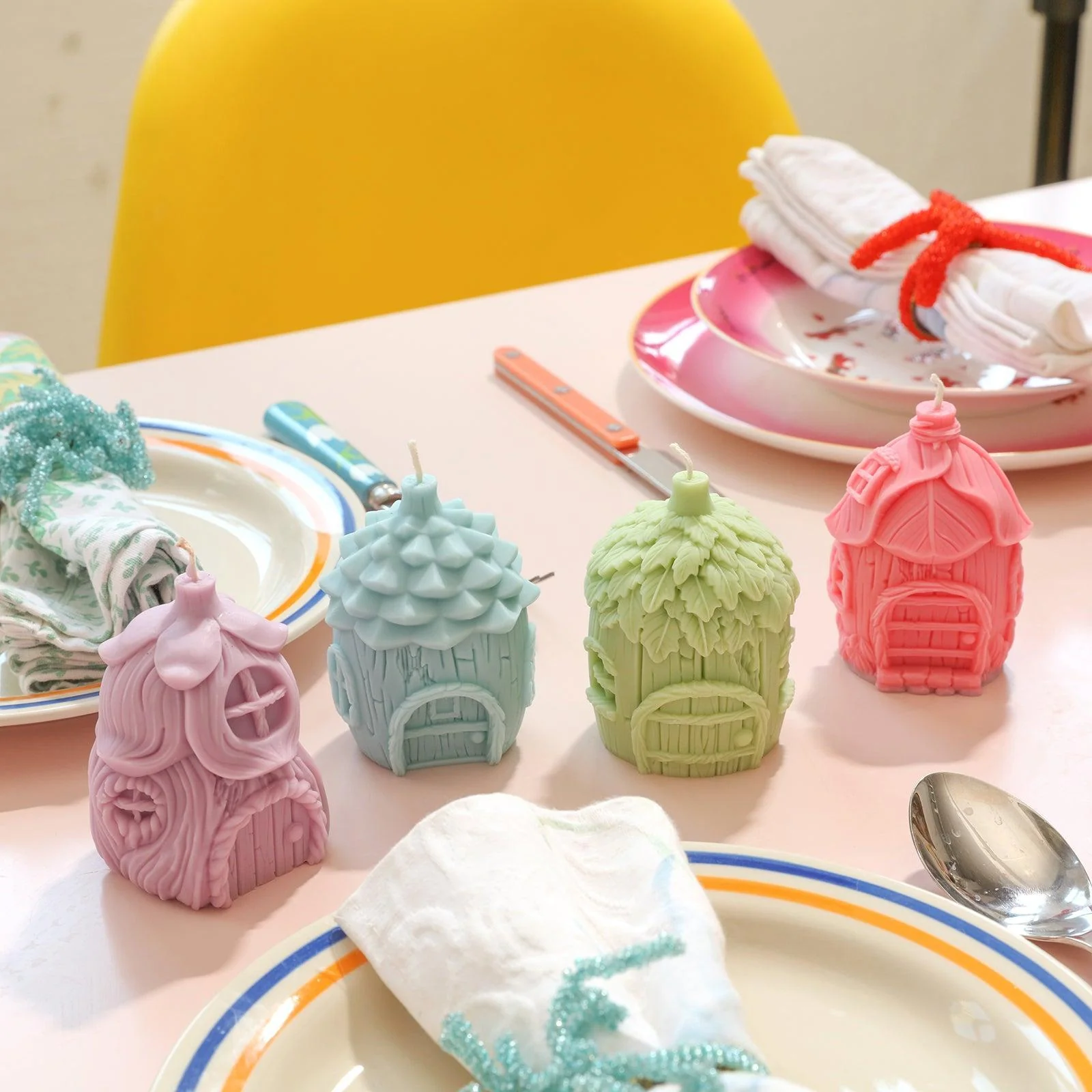 Miniature Fairy House Candle Silicone Mold - Image 6
