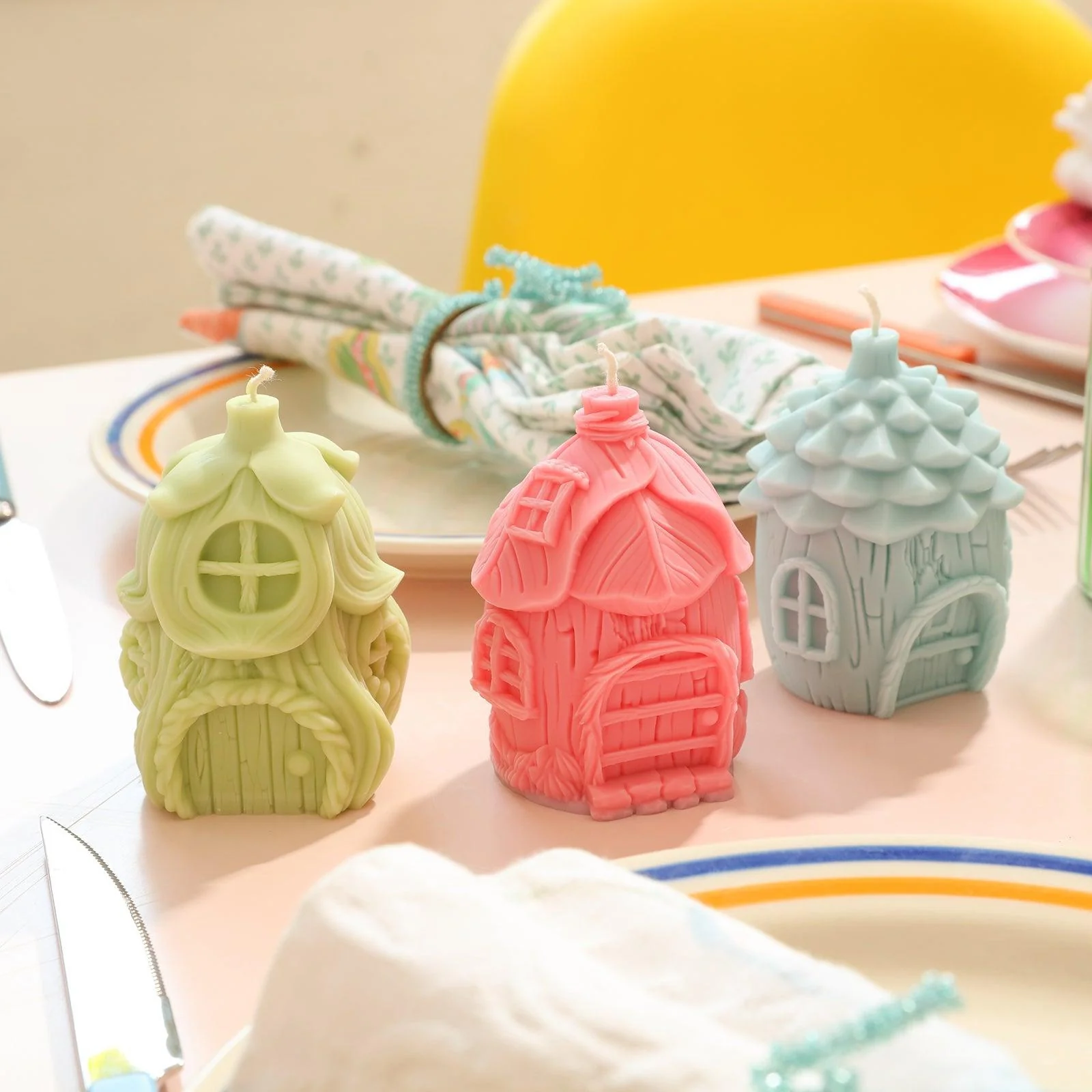 Miniature Fairy House Candle Silicone Mold - Image 6