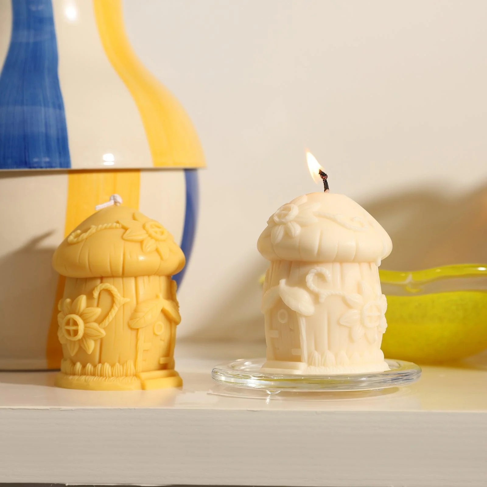 Miniature Mushroom House Candle Silicone Mold - Image 5
