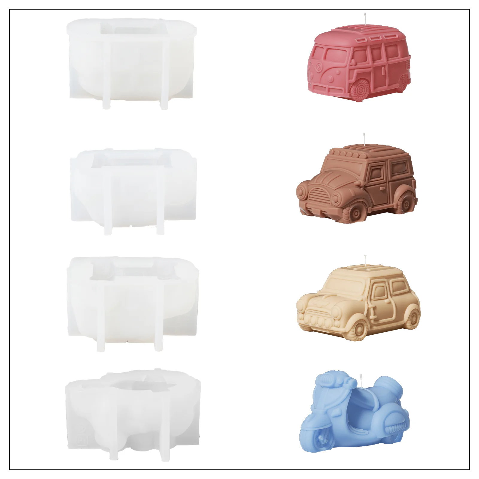 Vintage Off-Road Car Candle Silicone Mold - Image 9