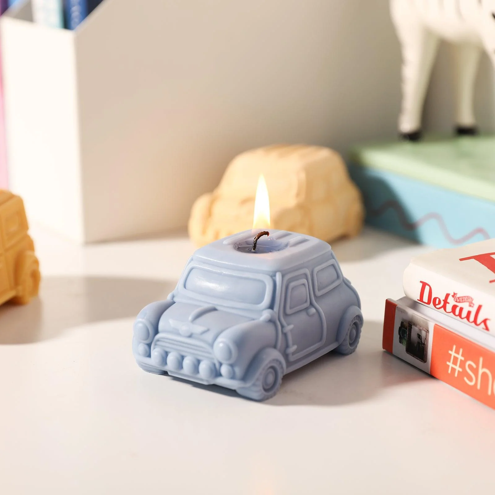 Retro-styled Car-Shaped Candle Silicone Mold - Image 5