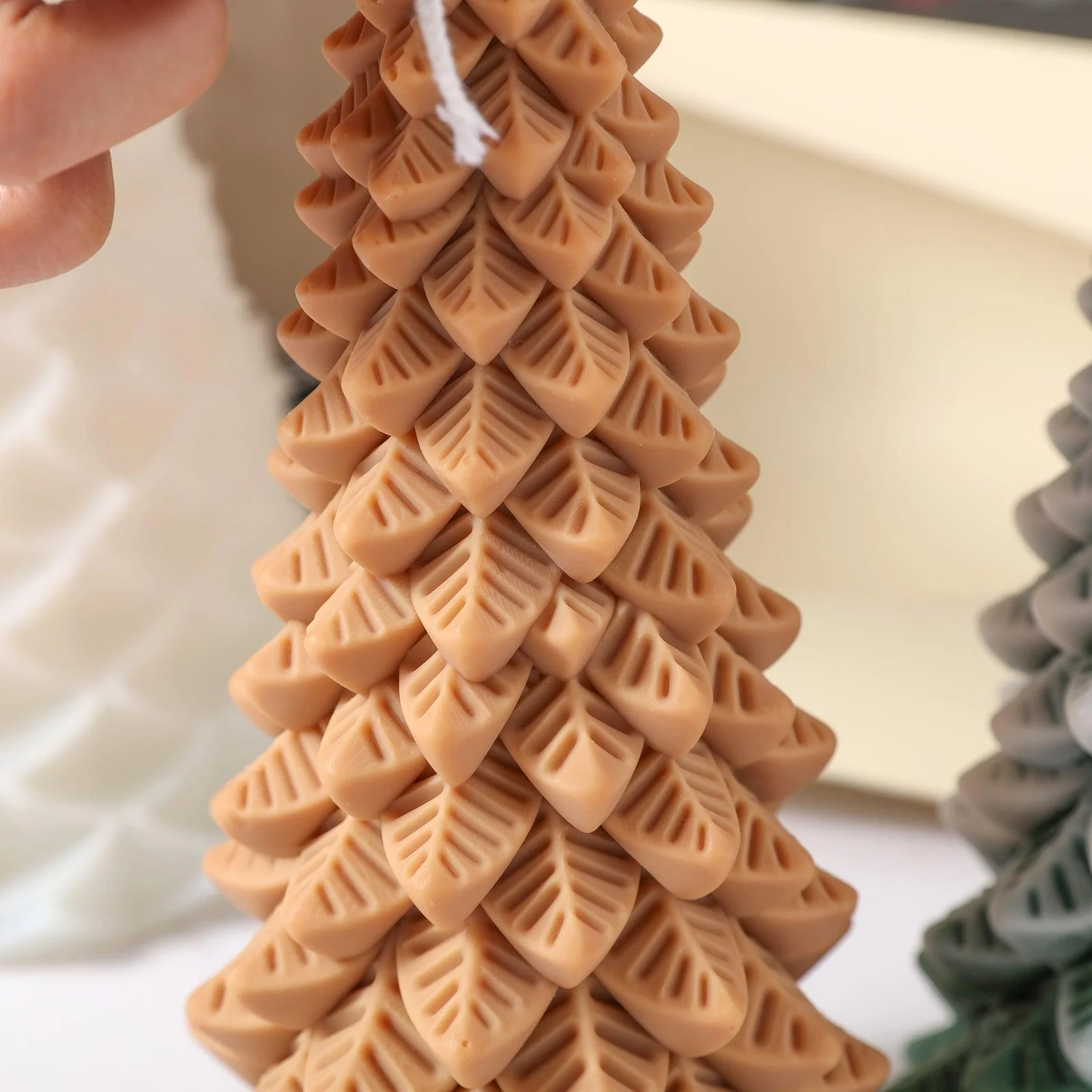 Chritsmas Pine Tree Candle Silicone Mold - Image 8