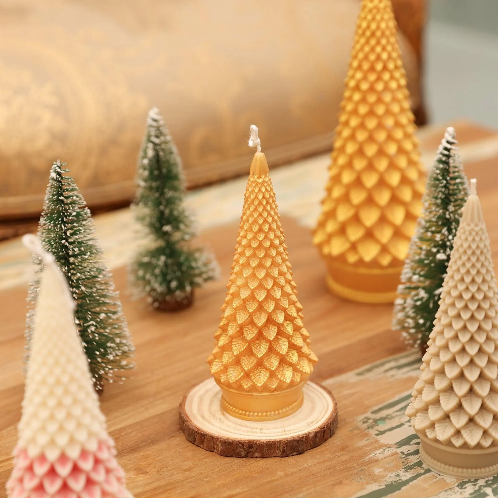 6'' Conical Christmas Tree Candle Silicone Mold - Image 6
