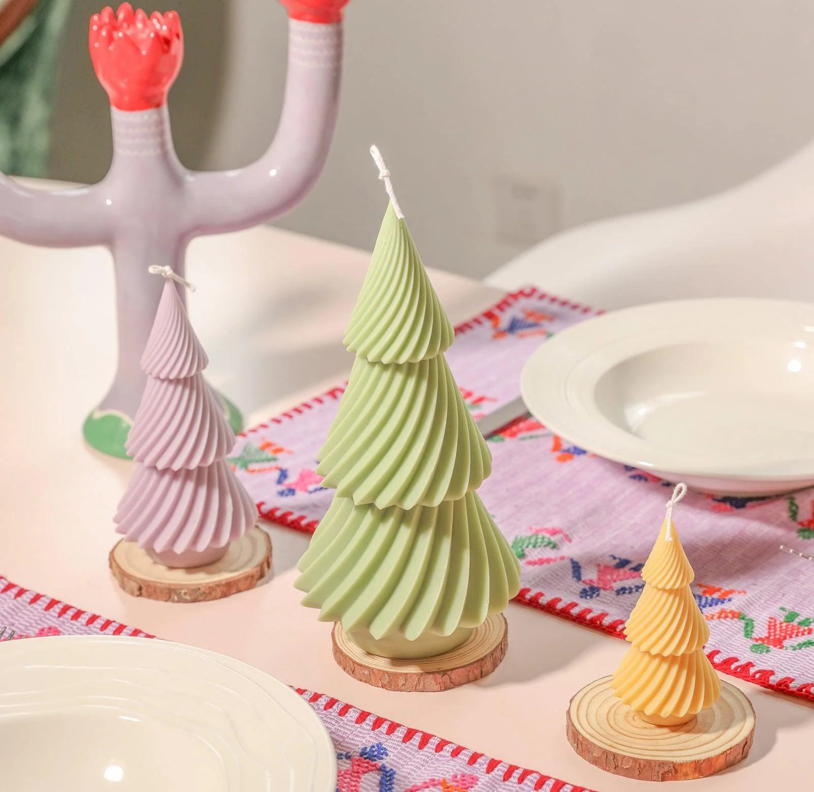 6'' Evergreen Christmas Tree Candle Silicone Mold - Image 7