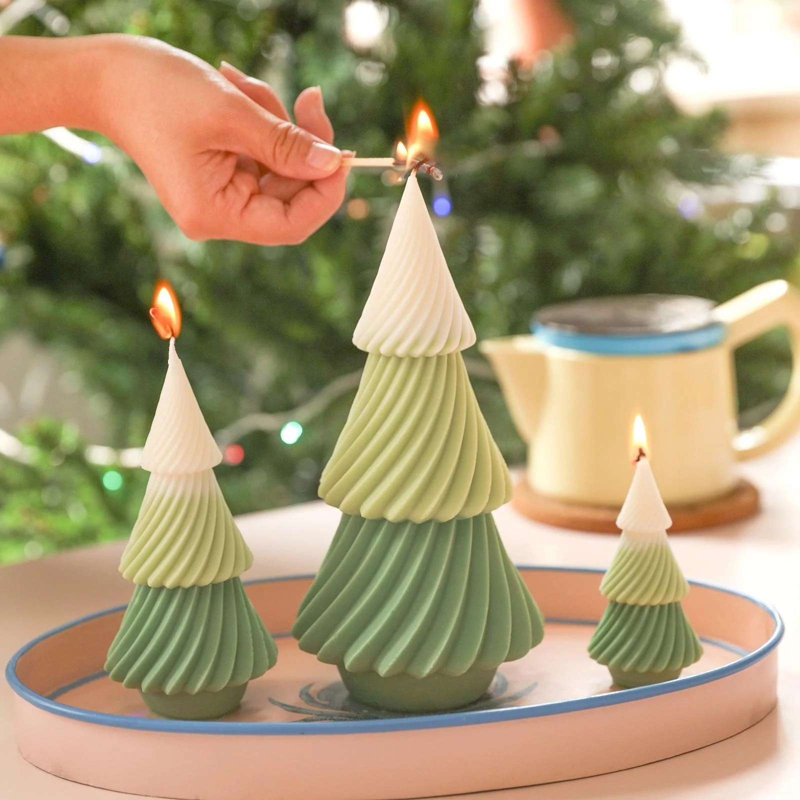 Evergreen Christmas Tree Candle Silicone Mold