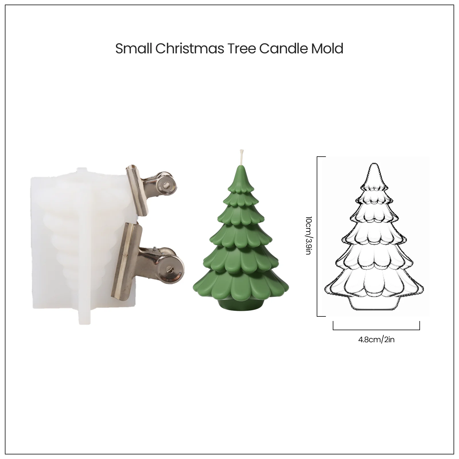 Layered Christmas Tree Candle Silicone Mold - Image 10