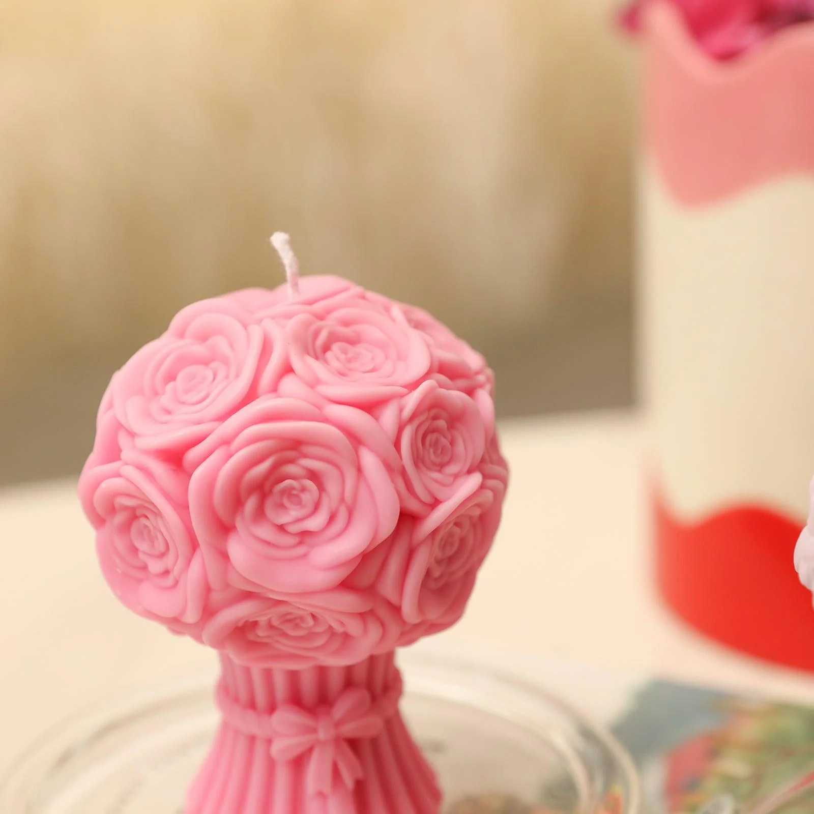Rose Bouquet Flourishing Candle Silicone Mold - Image 6