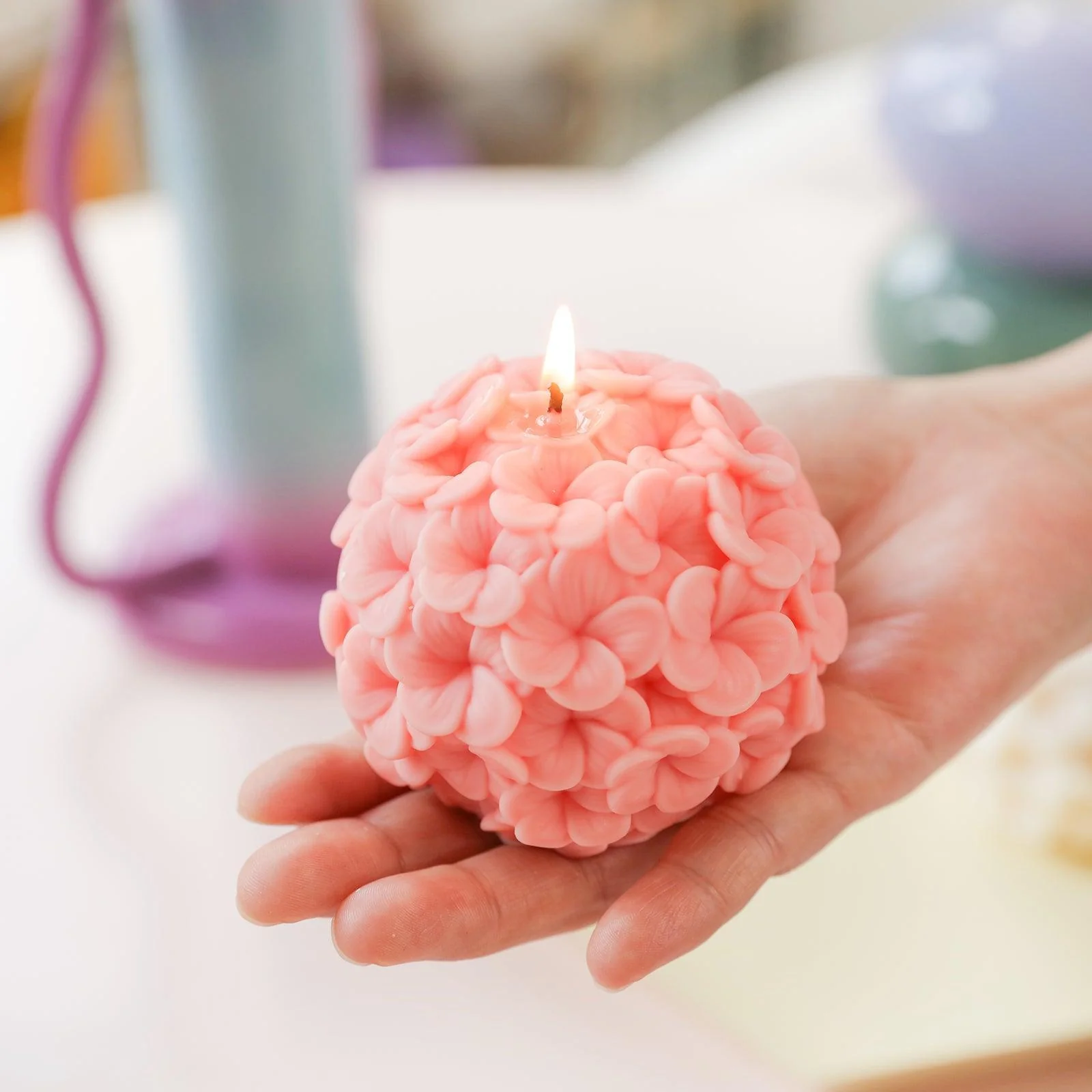 Whispering Hydrangea Orbs Candle Silicone Mold - Image 6