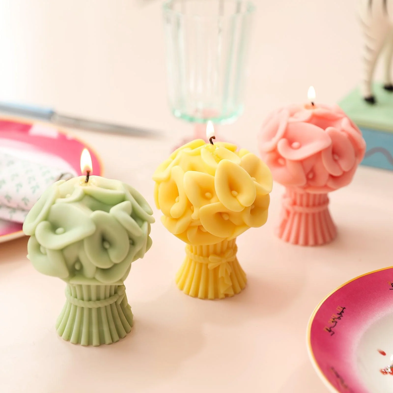 Calla Lily Bouquet Flourishing Candle Silicone Mold - Image 4