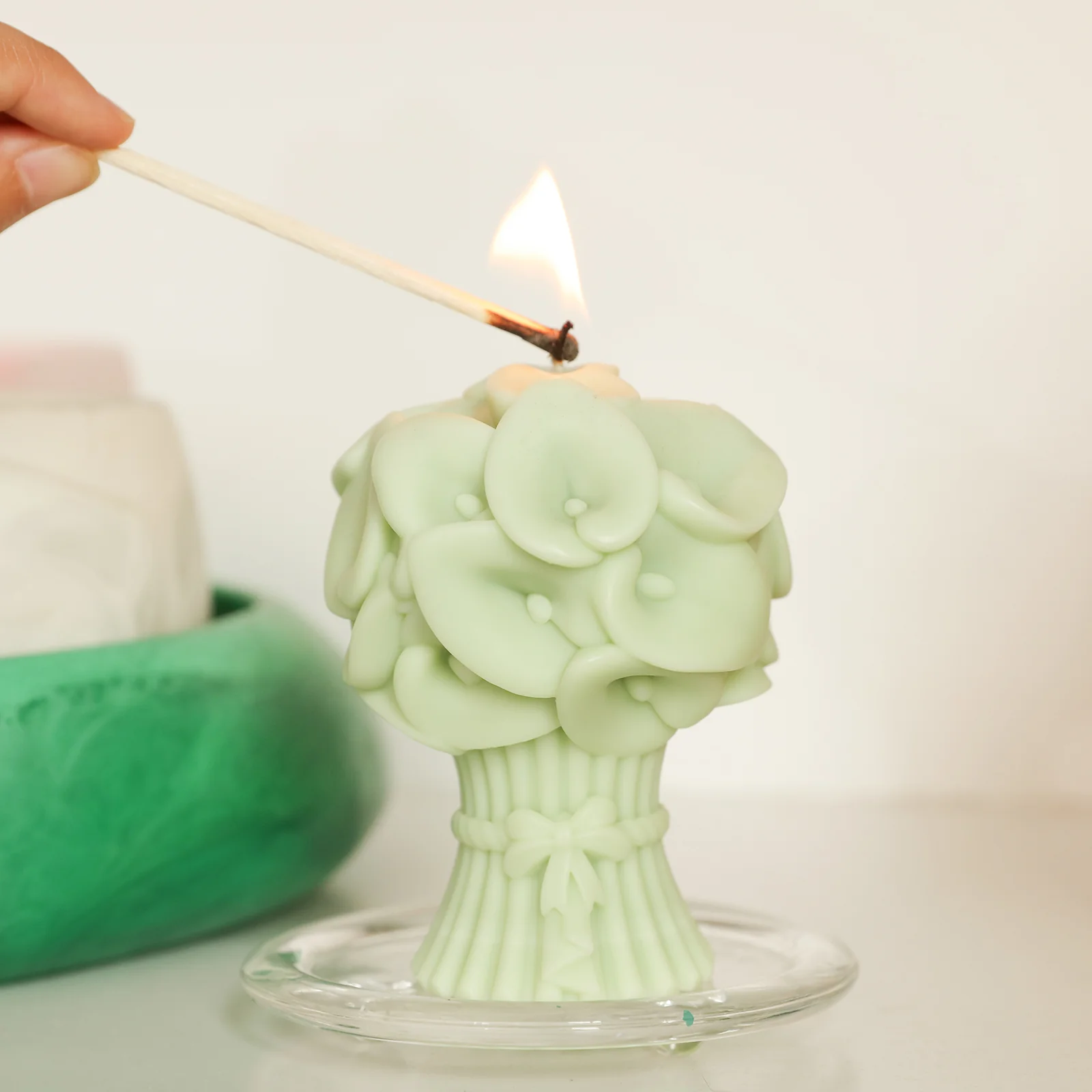 Calla Lily Bouquet Flourishing Candle Silicone Mold - Image 5