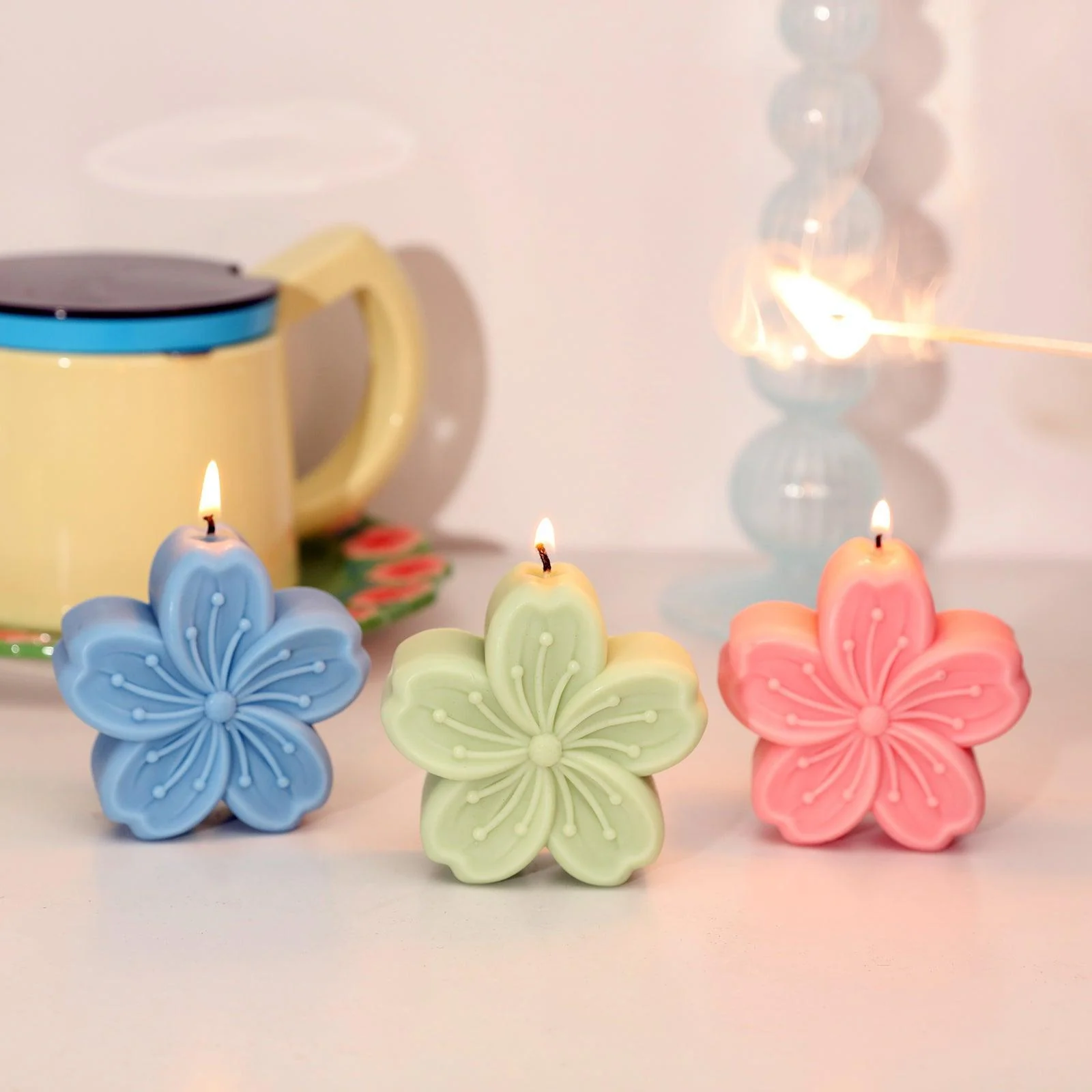 Sakura Harmony Candle Silicone Mold - Image 4