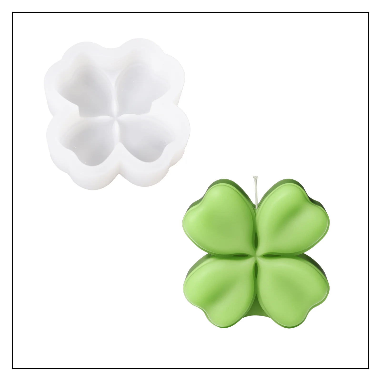 Floral Quartet Harmony Candle Silicone Mold Collection - Image 12
