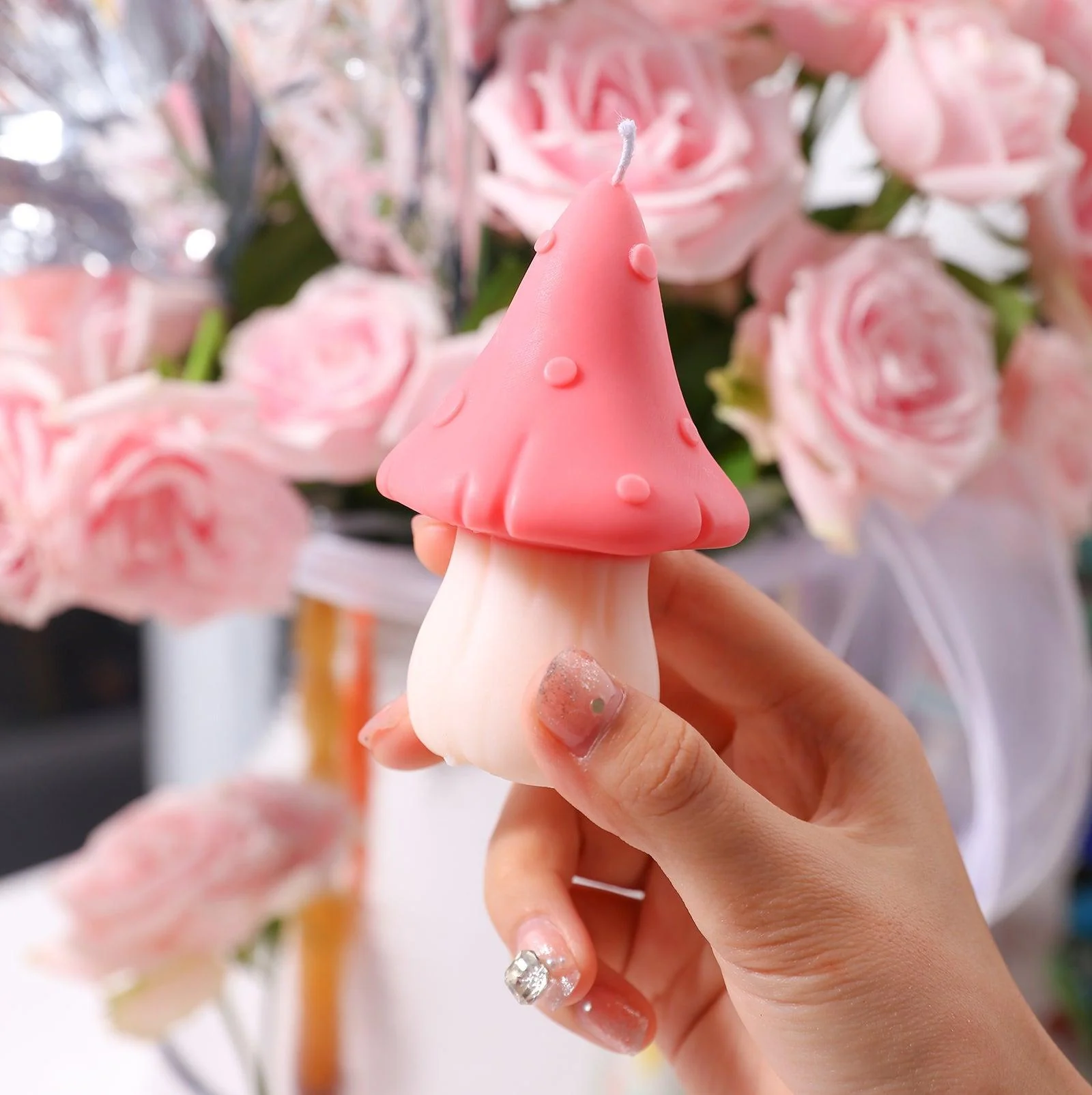 Enchanted Forest Mushroom Collection Candle Silicone Mold - Image 4