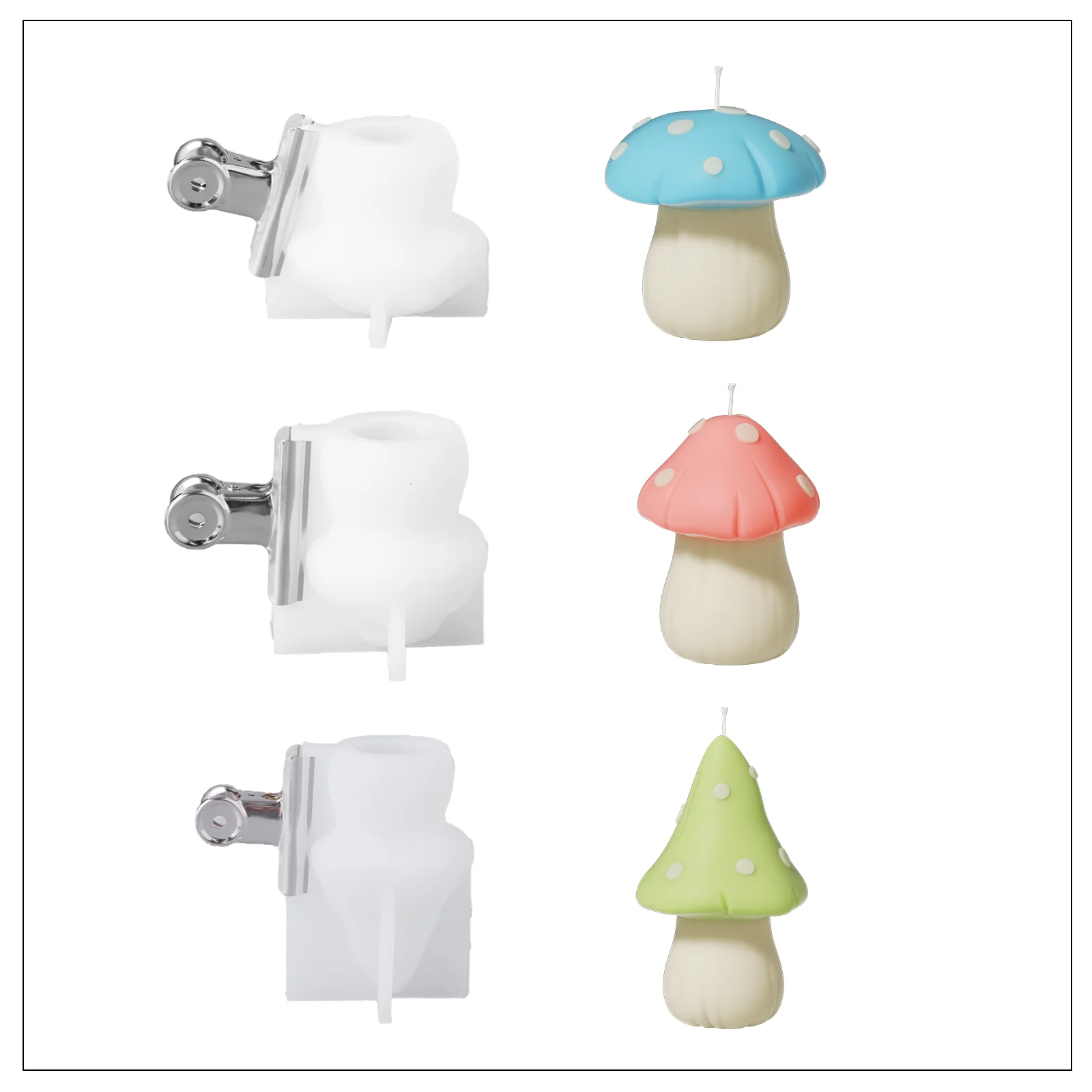 Toadstool Tales Mushroom Candle Silicone Mold - Image 11