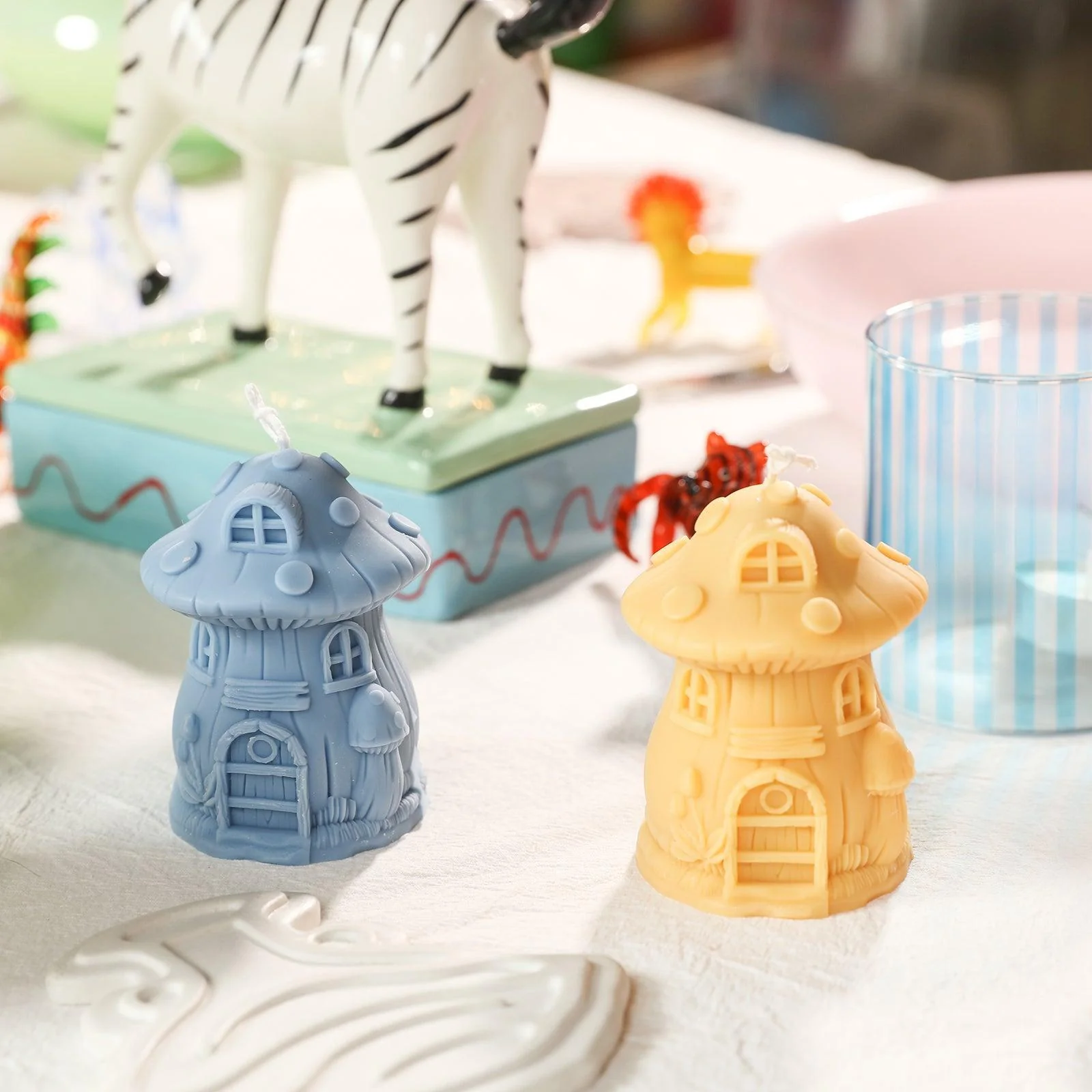 Miniature Mushroom House Candle Silicone Mold - Image 6