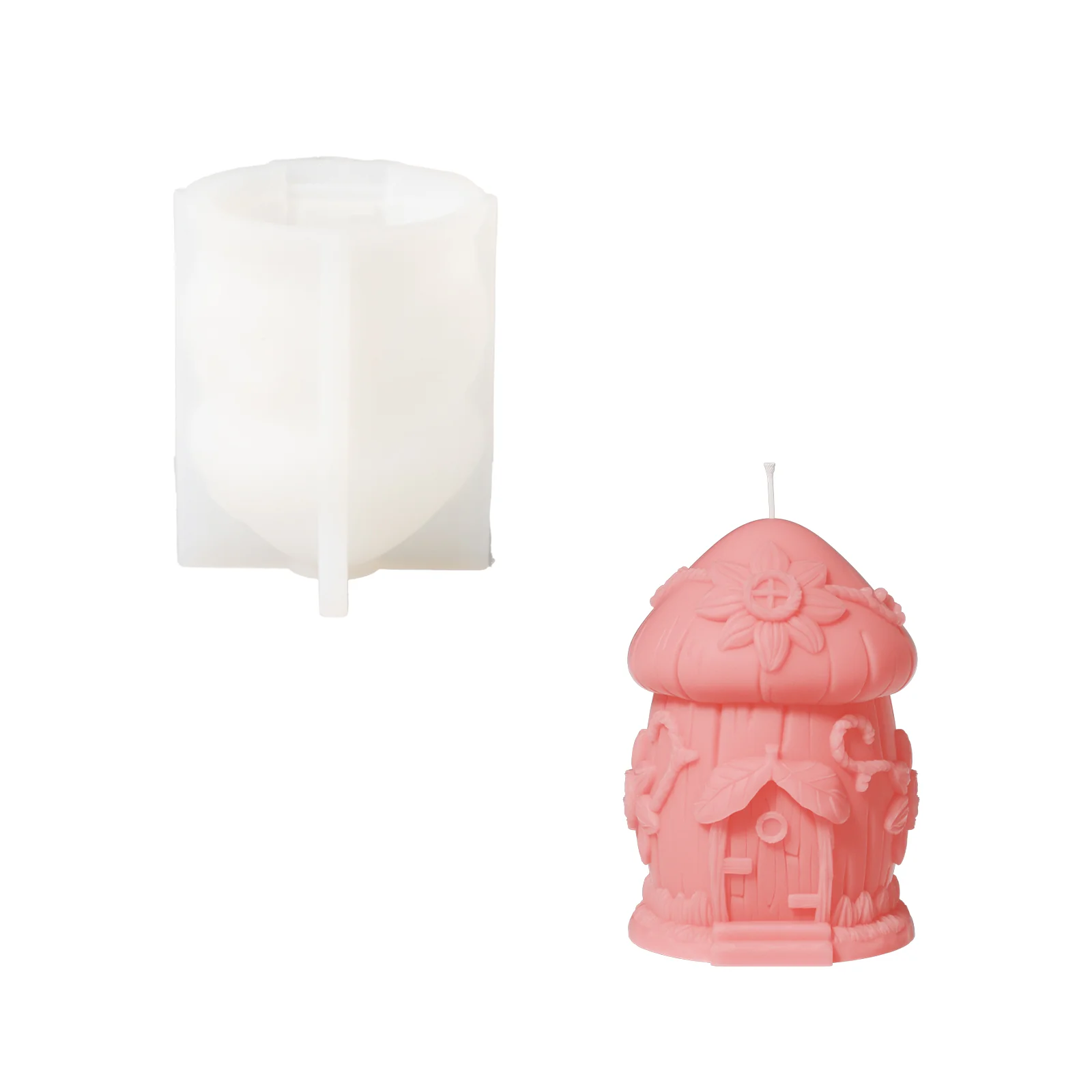 Miniature Mushroom House Candle Silicone Mold - Image 8