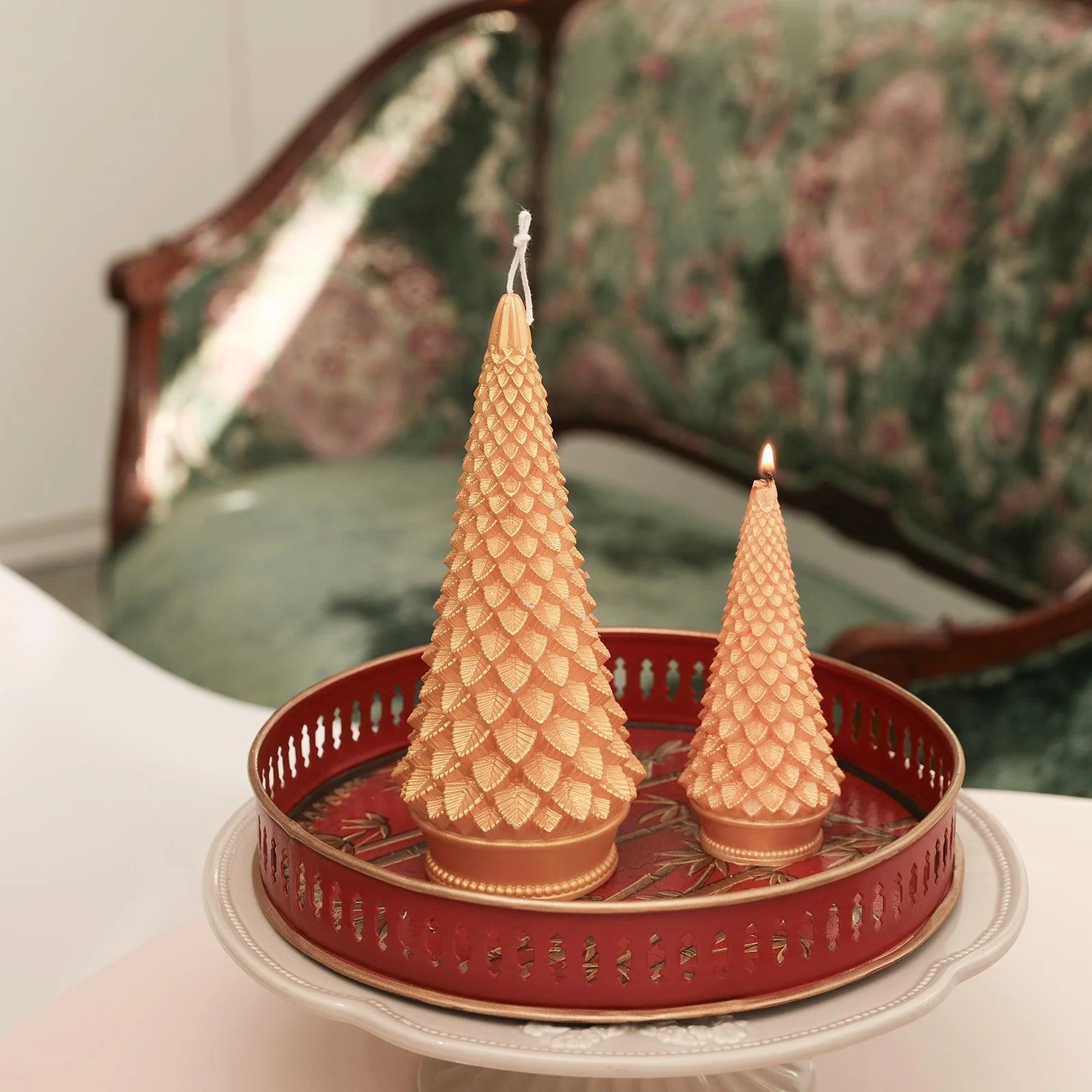 9'' Conical Christmas Tree Candle Silicone Mold - Image 6