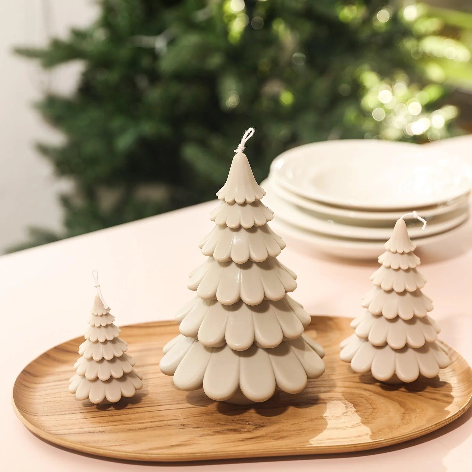 6'' Layered Christmas Tree Candle Silicone Mold - Image 7