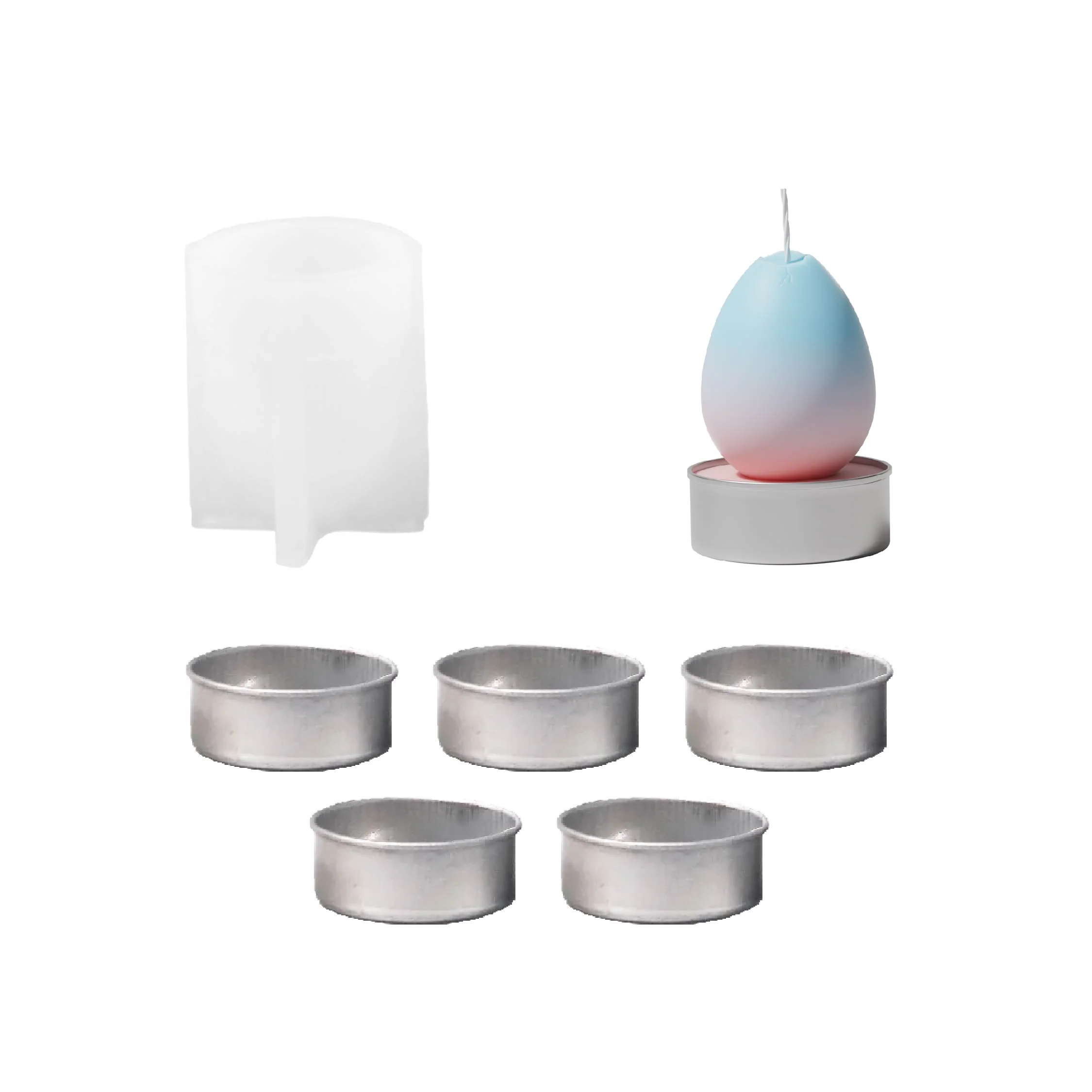 Easter's Floral Egg Delights Tealight Candle Silicone Mold Collection - Image 17