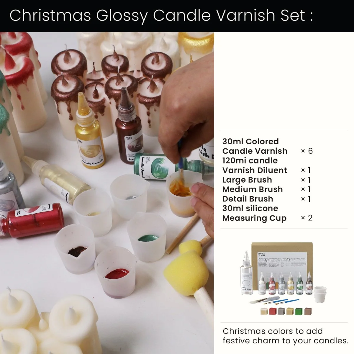 Cascading Drip Trio Candle Silicone Mold - Image 13