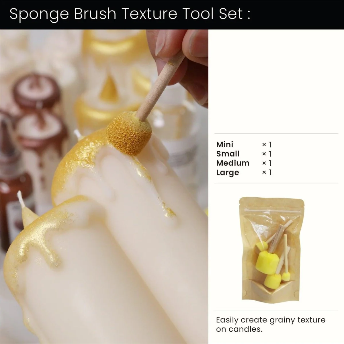 Cascading Drip Trio Candle Silicone Mold - Image 14