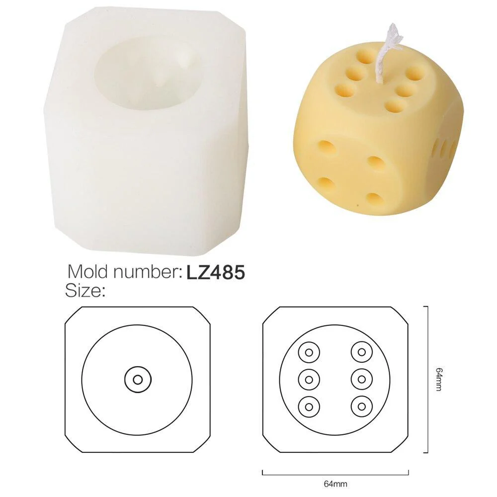 Lucky Dice Candle Silicone Mold - Image 5