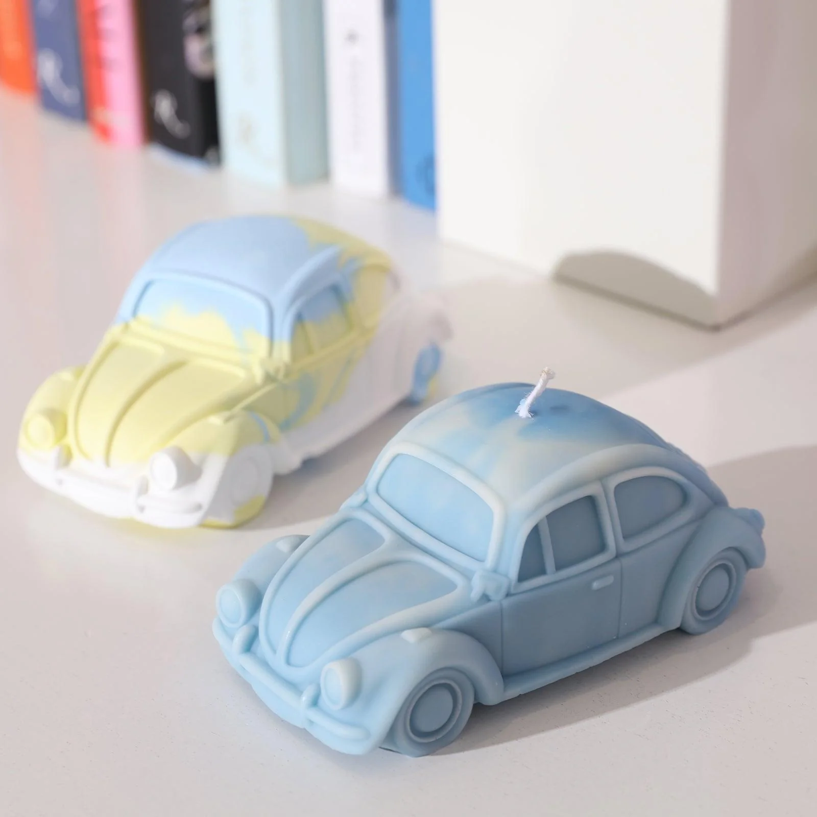 Classic Vintage Beetle Coupe Car Candle Silicone Mold - Image 5