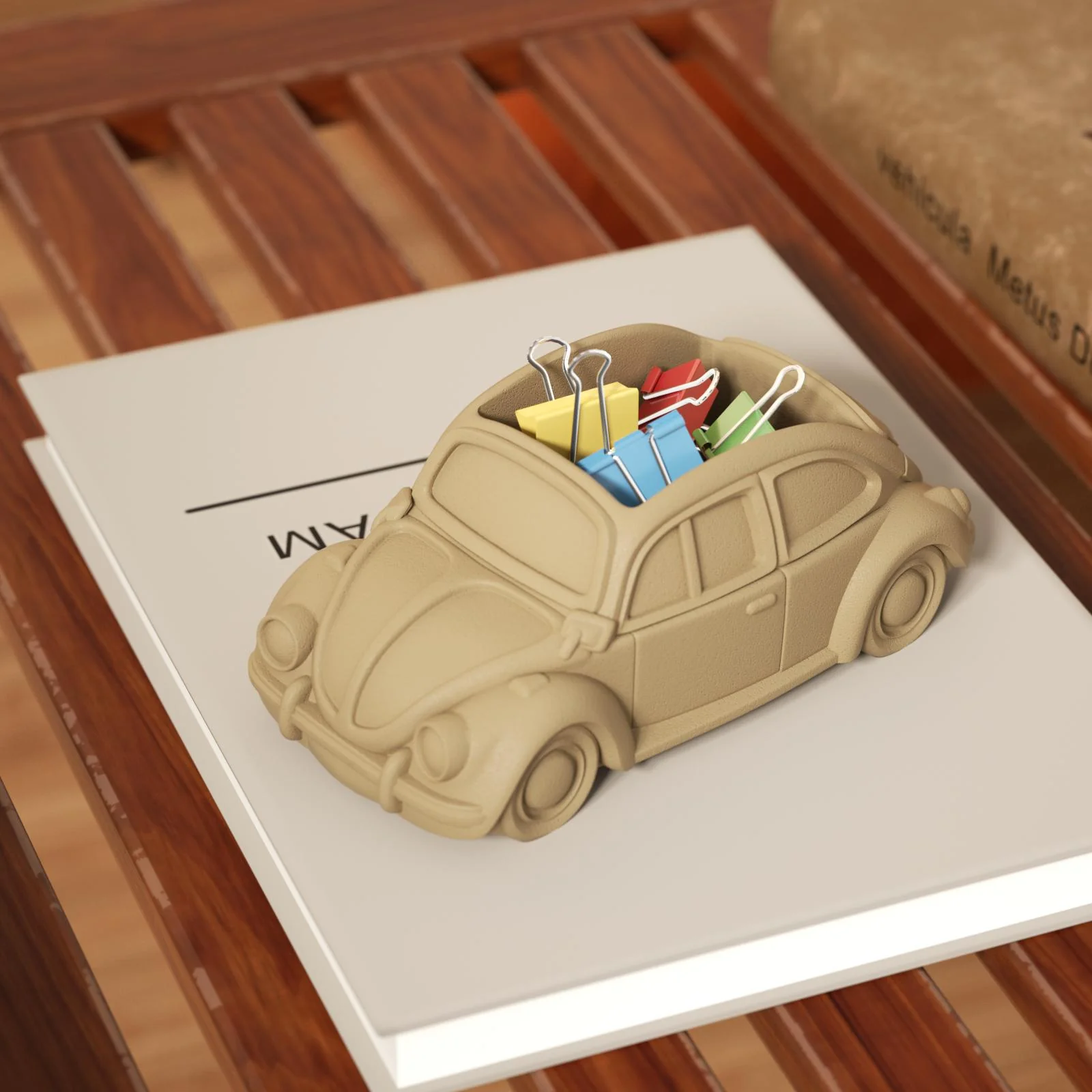 Classic Retro Beetle Coupe Car Plant Pot Silicone Mold - Image 8