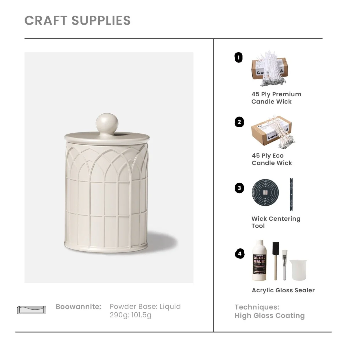 Cathedral Light Candle Jar Silicone Mold & 9 oz Candle Refill Silicone Mold - Image 10