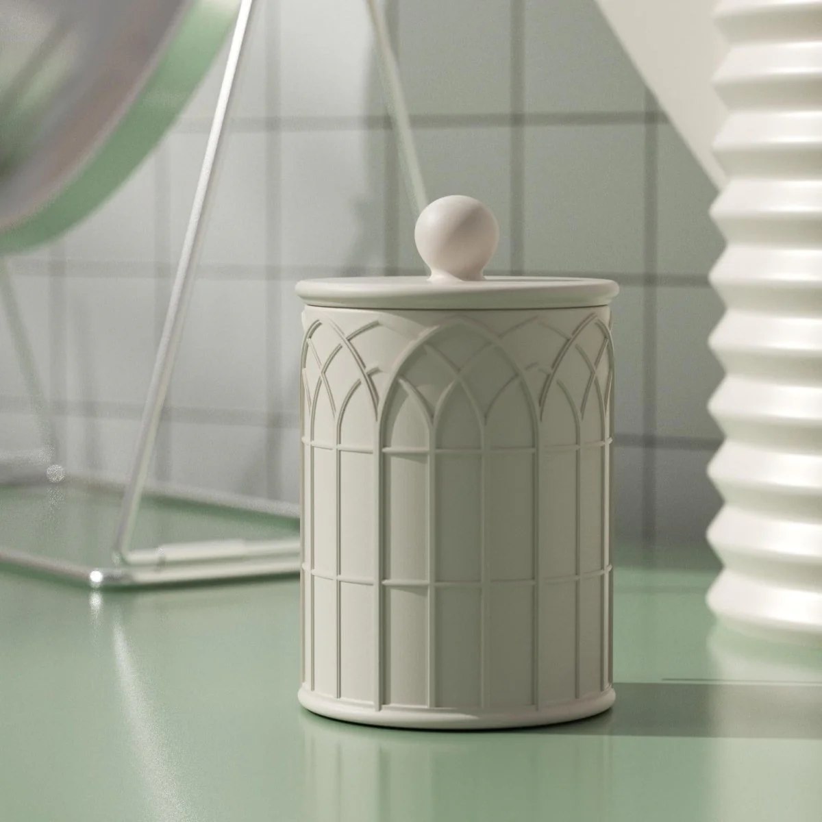Cathedral Light Candle Jar Silicone Mold & 9 oz Candle Refill Silicone Mold - Image 5