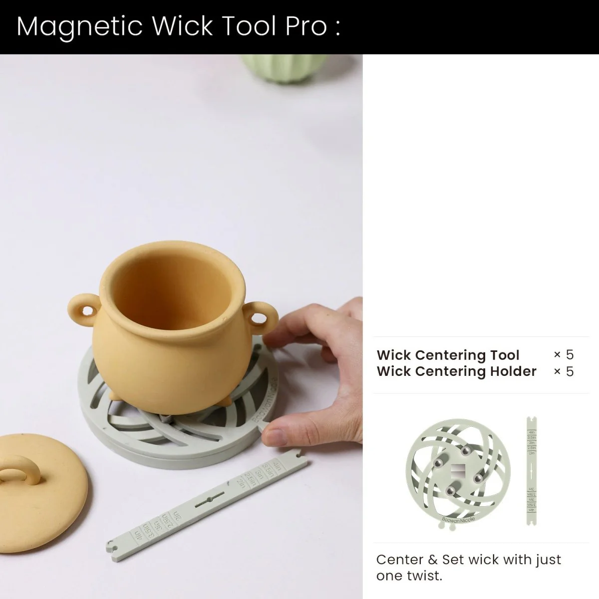 Witchling’s Cauldron Candle Jar Silicone Mold Collection - Image 21