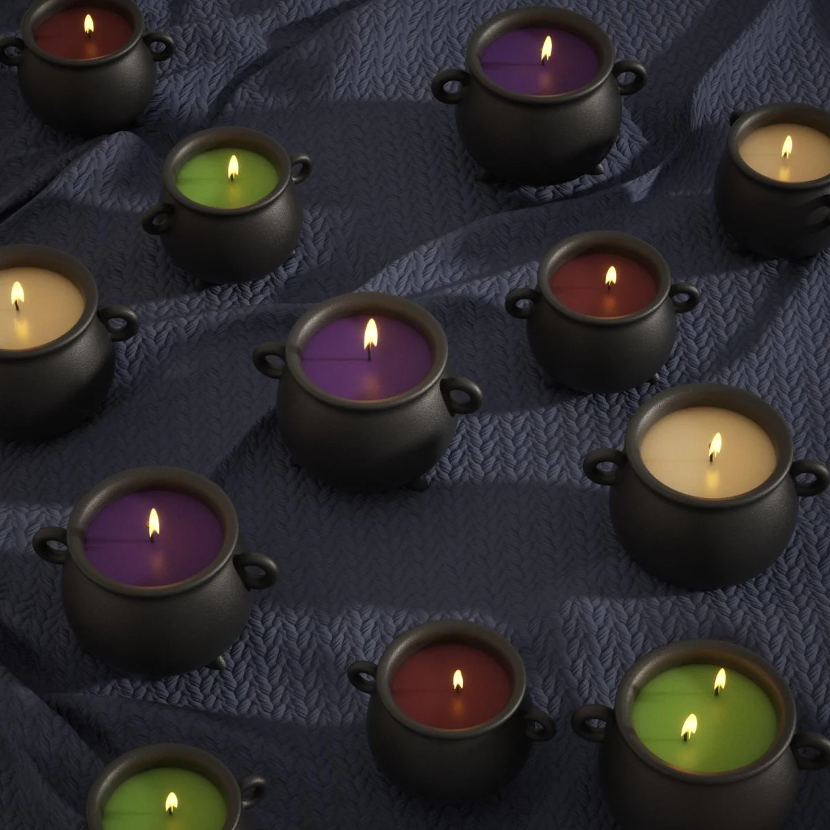 Witchling’s Cauldron Candle Jar Silicone Mold Collection - Image 8