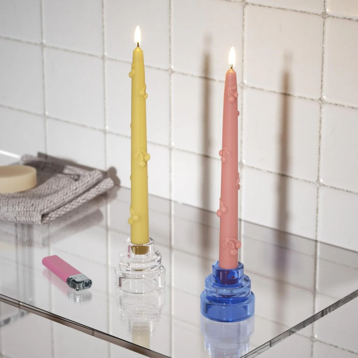 Cherry Sprinkle Taper Candle Silicone Mold - Image 4