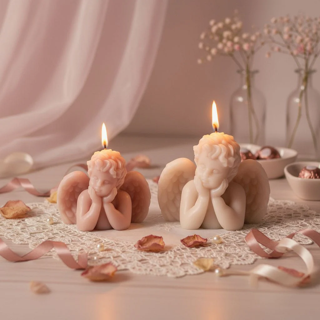 Sleepy Cherub Candle Silicone Mold Collection - Image 8