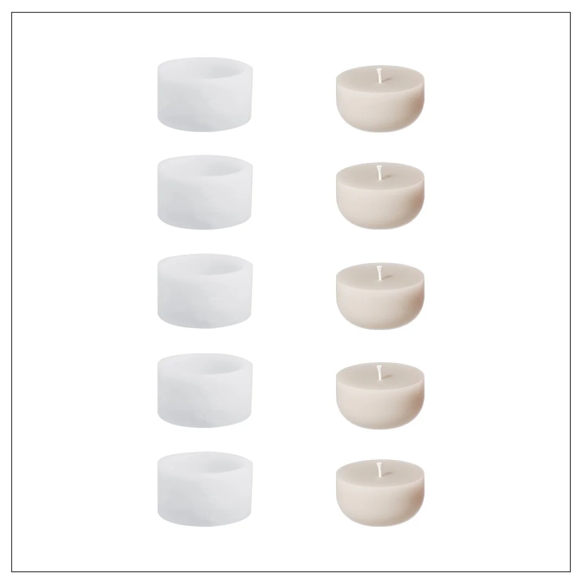 Christmas Twinkle Bauble Candle Jar & Refill Silicone Mold Collection - Image 12